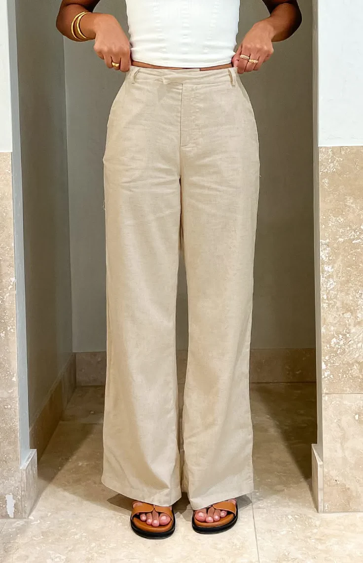 cabo cream linen blend pants cabo cream linen blend pants